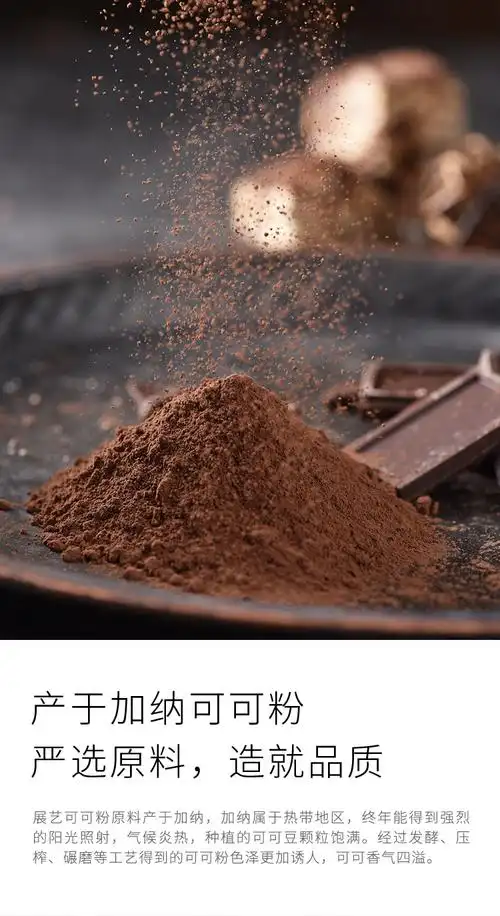 展艺可可粉250g 50包一箱 提拉米苏蛋糕巧克力脏脏包原料