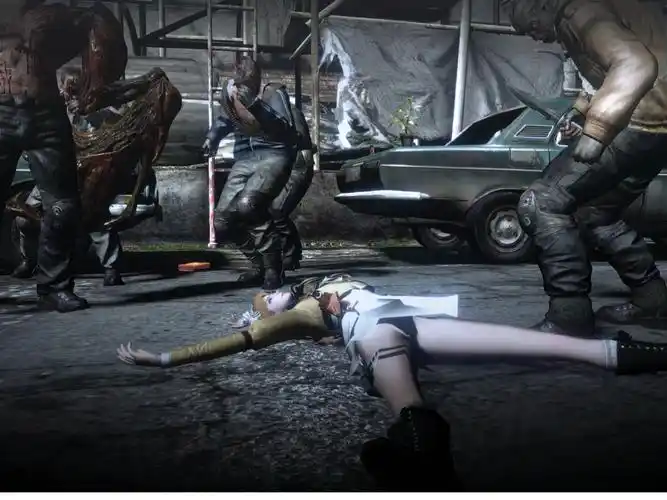 生化危机6:云悠悠被按在地上割喉