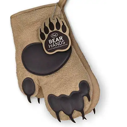 fred and friends bear hands oven mitts