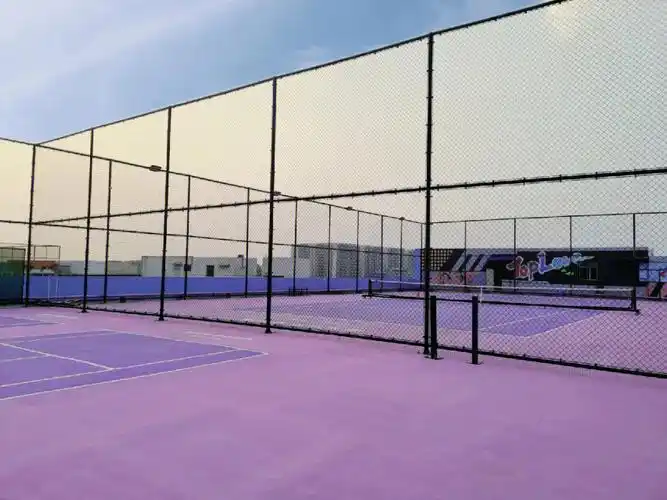 深圳宝安区粉紫色网球场