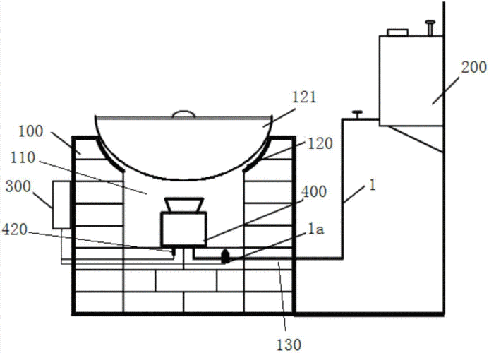 一种基于农村柴火灶改良的醇基燃烧灶的制作方法