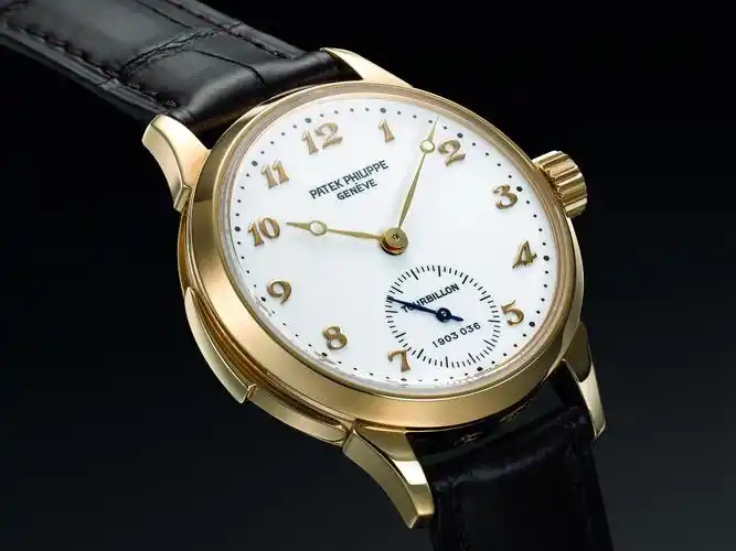 百达翡丽超级复杂功能计时系列三问陀飞轮玫瑰金白面男表3939hr-001