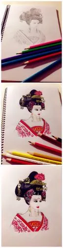 彩铅手绘武媚娘