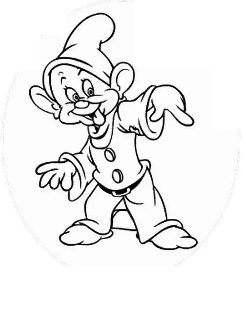 七个小矮人简笔画图片