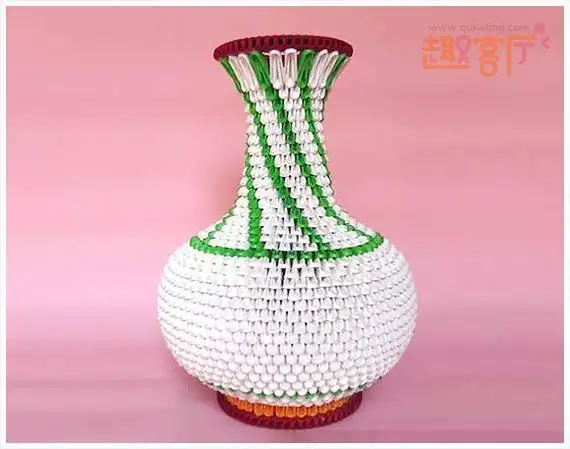 简易花瓶折纸大全 折一个最简单的立体花瓶