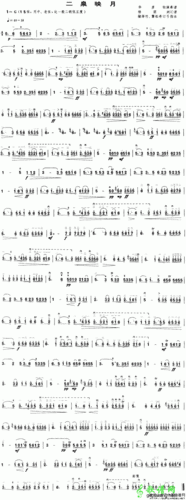 【二泉映月二胡曲谱】二泉映月二胡简谱