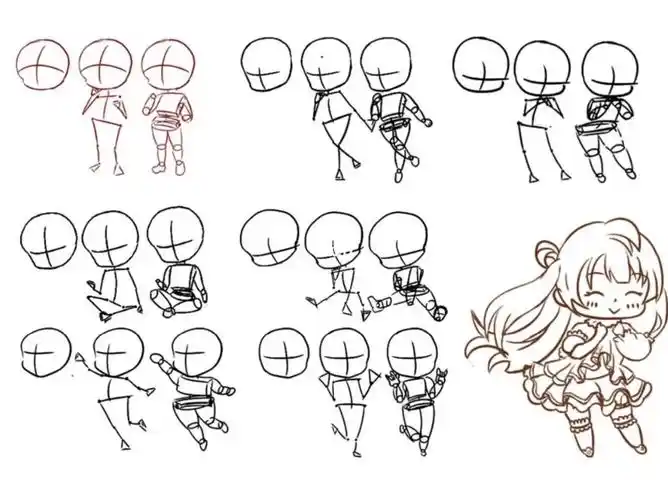 零基础q版人物绘制的练习_绘画_零基础学画画_兴趣爱好_绘画