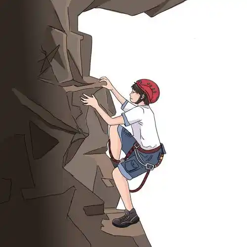 活力满满,动起来征文:第一次野外攀岩_姨丈_写作_手脚