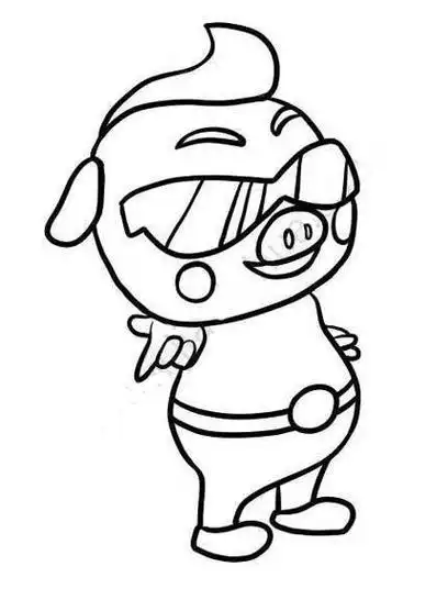 猪猪侠五灵王简笔画