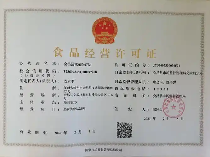食品经营许可证
