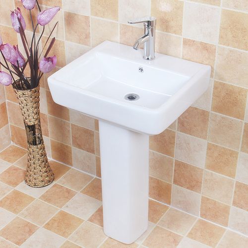 卫生间立柱盆洗手盆陶瓷水池洗脸盆立式小户型阳台简约洗面盆台盆