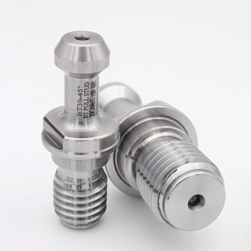 bt50数控刀柄拉钉bt3045度高精通孔通水全亮cnc加工中心bt40
