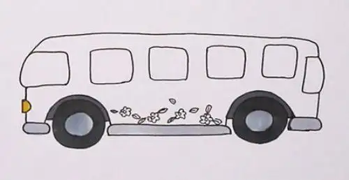 儿童彩色公交车简笔画怎么画彩色公交车简笔画步骤教程