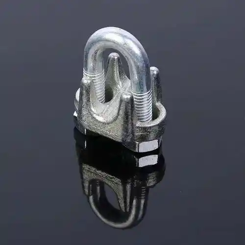 国标镀锌钢丝绳卡头夹头锁扣固定猫爪钢丝绳u型夹 紧固重型卡扣 国标