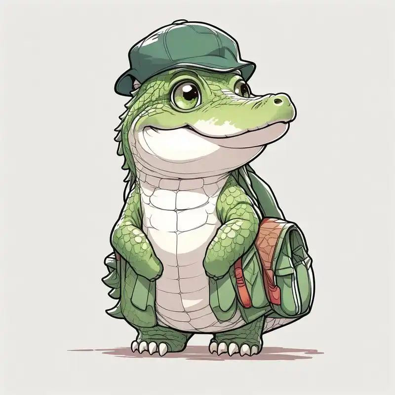 这里有一批超可爱的小鳄鱼卡通头像,快来挑选你的专属头像吧!