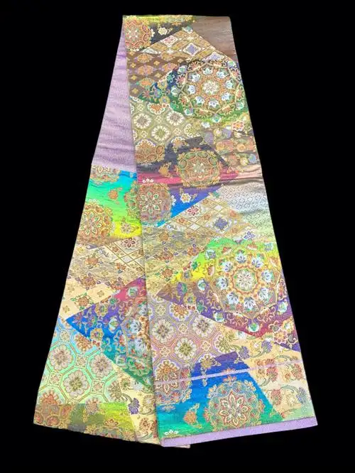 正绢真丝彩金织西阵织茶席