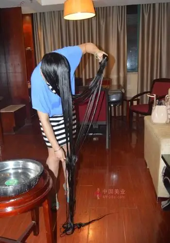 一刀剪长发姐顺滑超长发-爱的边缘226#(8) 剪发_中国长发