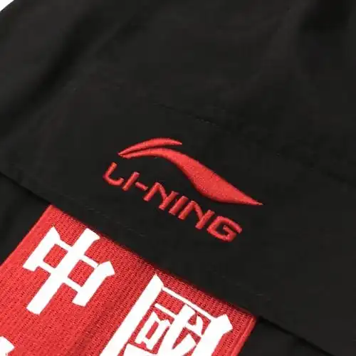 中国李宁繁体重工刺绣工装短裤 完美搭配情侣 手感超.