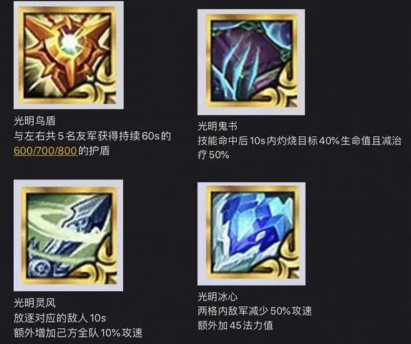 云顶之弈s5.5赛季光明装备汇总