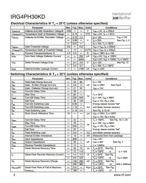 ihw20n120r5 h20mr5 to-247 原装代替fga25n120 40a/1200v