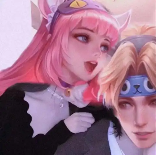 王者荣耀真人情侣头像你是所有的心动和欢呼雀跃