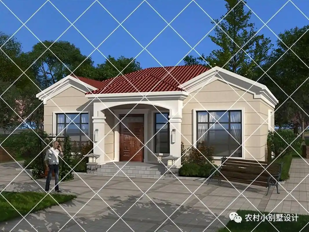 农村一层平房图片大全现代风格,25套一层现代小别墅设计图 - 玉三网