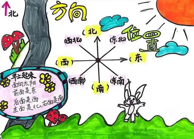 关于位置和方向手抄报 位置与方向手抄报