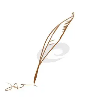 漂亮的羽毛笔步骤4漂亮的羽毛笔步骤5好了,漂亮的羽毛笔的简笔画学会