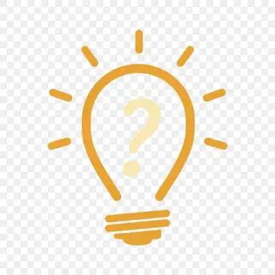 矢量图黄色疑问灯泡艺术创意白色灯泡背景图片人物拿金币钱袋子卡通