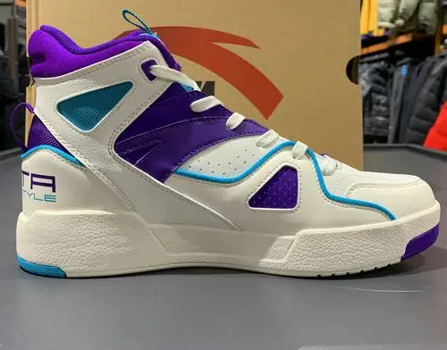 安踏情侣高帮霸道运动鞋烈焰加基滑板112048905女112018068运动休闲鞋