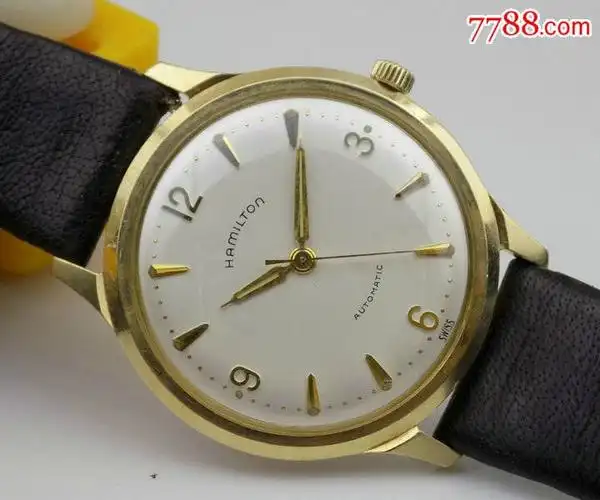 古董手表--原装10k实金汉密尔顿珍珠陀自动上链表