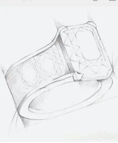 有没有戒指的设计图或者是素描图,谁有,可以给我发过来么?