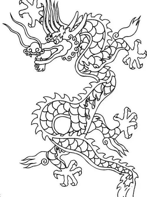 龙的简笔画 中国龙简笔画图片大全,图片,简笔画-学笔画