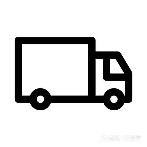 送货卡车图标矢量图