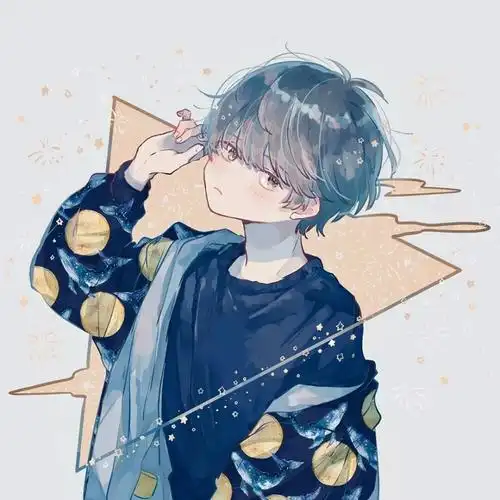 纯净的星空少年盐系男子梦幻干净的画风动漫男头壁纸