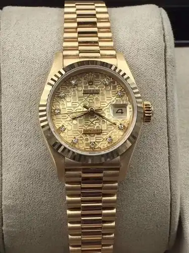 劳力士全金18k二手自动机械手表女款 日志69178电脑盘