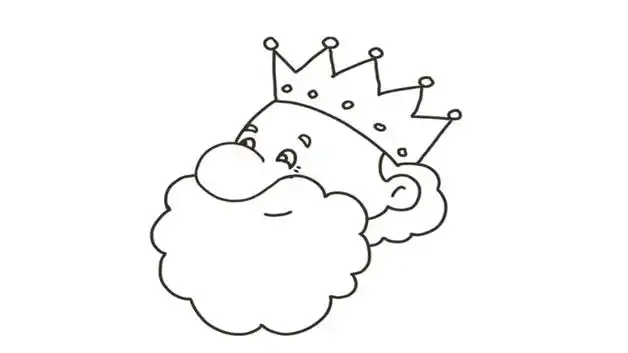 国王的简单画法