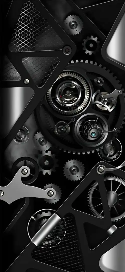 这种独特的装饰风格以其冰冷而有质感的特性而闻名,金属风壁纸的设计