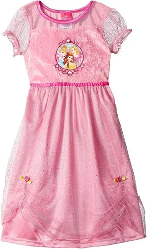 disney迪士尼 小女童 永远的公主 梦幻连身睡裙 粉色 美国2t码