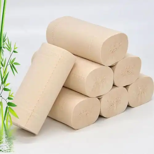 竹浆本色卫生纸卷纸家用不漂白手纸无芯厕纸纸巾14卷800g