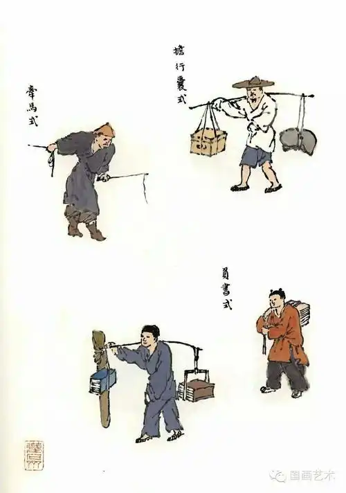 (介子园画谱)点景人物图片