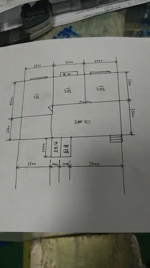第一张不是的第二张手绘图才是