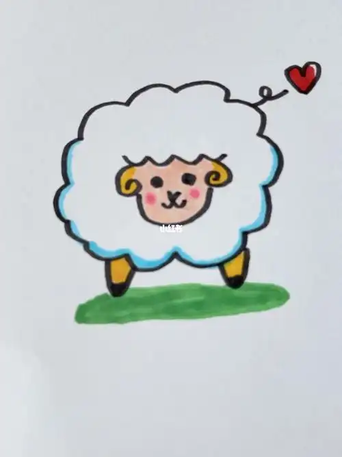简笔画小羊