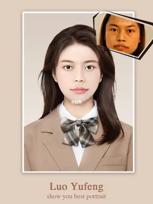 凤姐最美证件照p图全过程