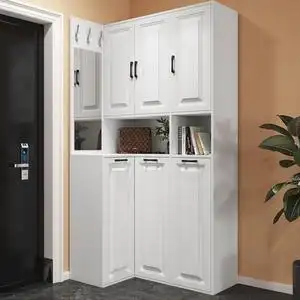 简约拐角柜玄关转角柜鞋架门厅柜定制鞋柜衣帽柜墙角柜储物柜角柜