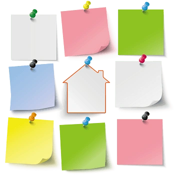 矢量彩色便签纸素材