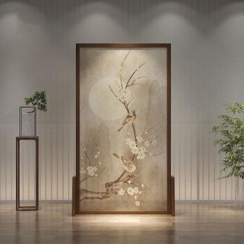 豪有范新中式实木屏风隔断客厅进入户门遮挡卧室现代简约小玄关墙
