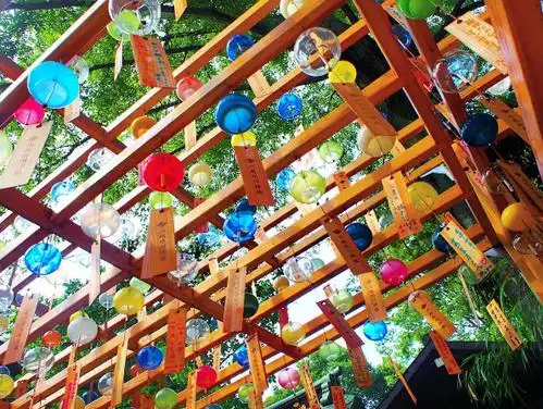 用缤纷的风铃来祈福,如果想要感受浓浓日本味,那麼壮观漂亮的川越氷川