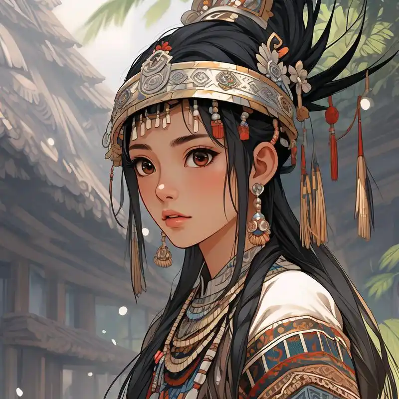 苗族动漫头像女94|超炫民族风