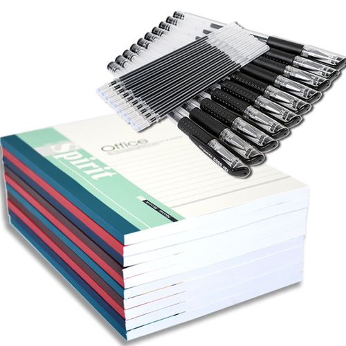 【精选】学生笔记本本子10本套装32k记事本日记本文具办公软面抄超厚